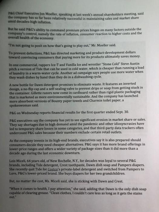 Case Study - Marketing Problem - Proctor \&