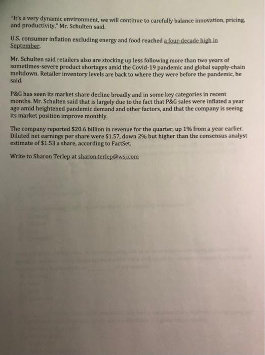 Case Study - Marketing Problem - Proctor \&