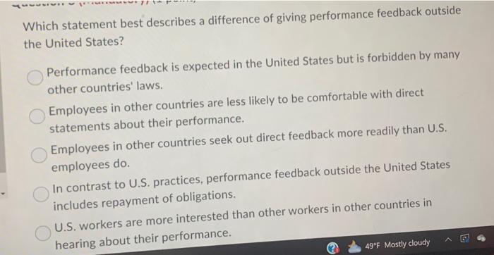 Which statement best describes a difference of