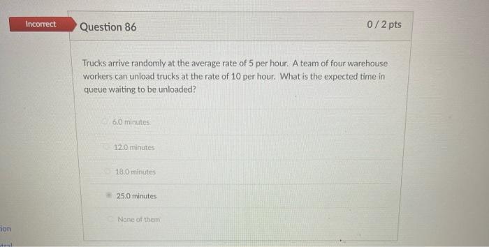 what is the correct answer? 25 minutes is