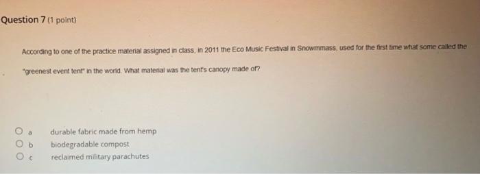 Course: Meeting and Conference Planning Please