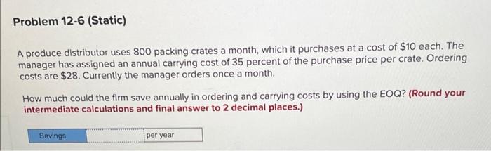 please answer the question A produce distributor