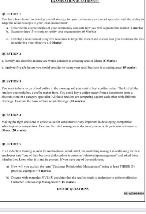 QUESTION 1 You have been tasked to develop a