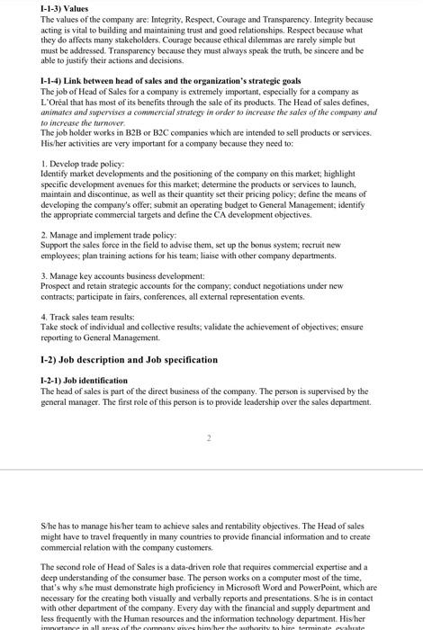 This project entails a comprehensive job