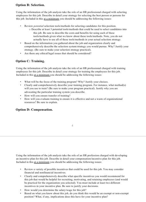 This project entails a comprehensive job