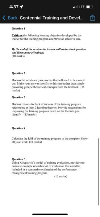 Training and Development Case Study V2