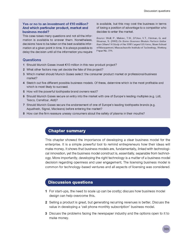 I need to answer the following questions based on