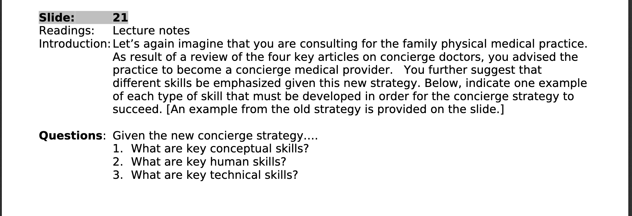 Slide: 21 Readings: Lecture notes Introduction: