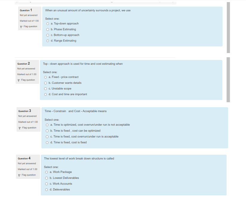 When an unusual amount of uncertainty surrounds a