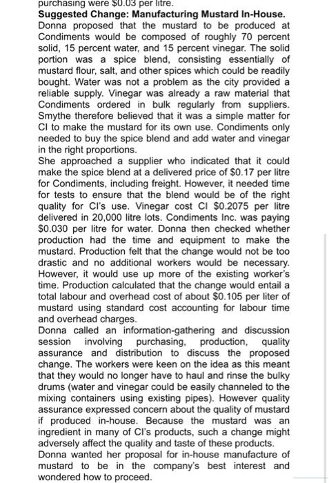 Donna Smythe Corporate Purchasing Manager,