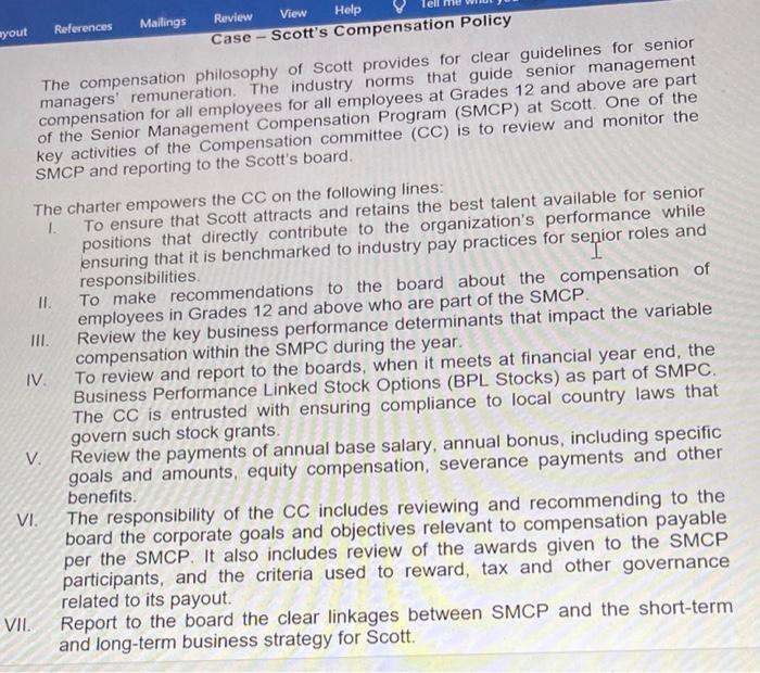 ayout References Mailings Review View Help Case -