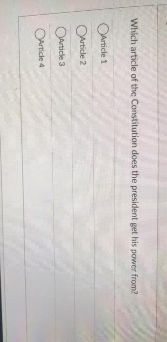 47 Which article of the Constitution does the