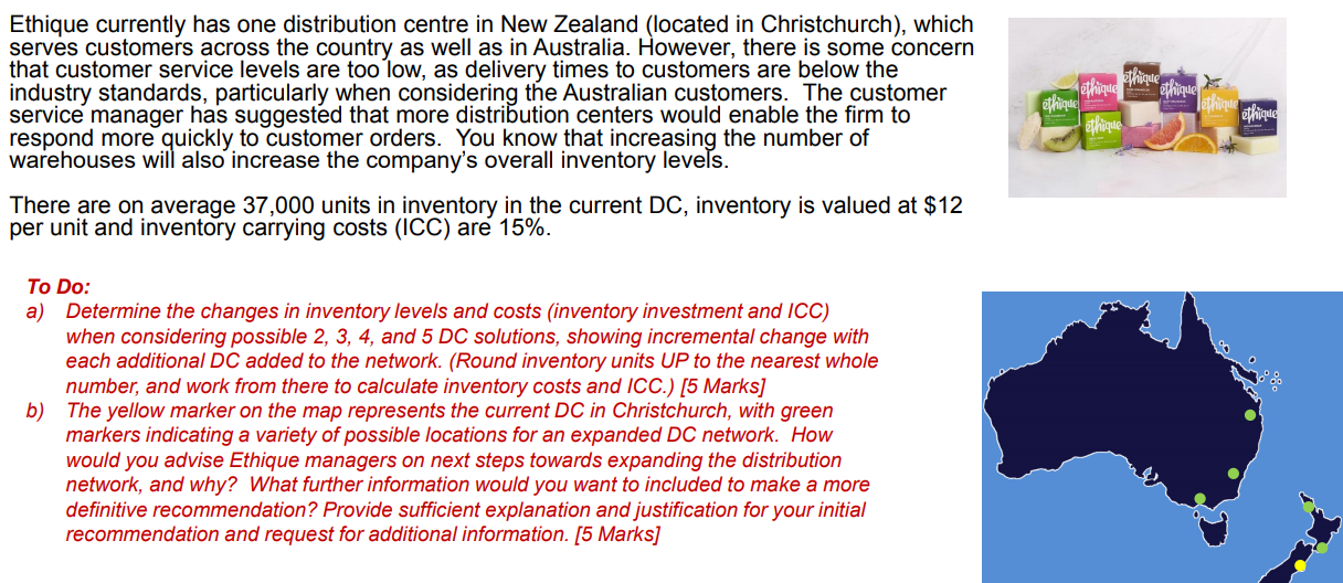 Ethique currently has one distribution centre in