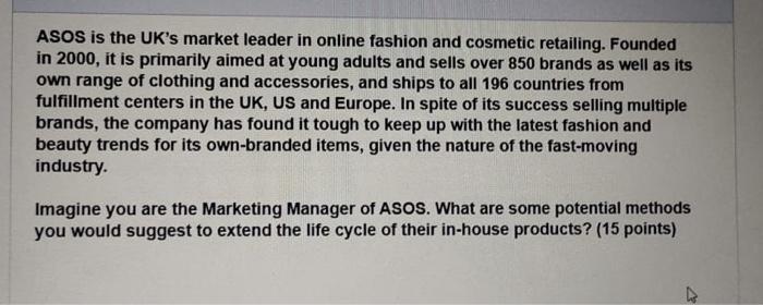 ASOS is the UK's market leader in online fashion