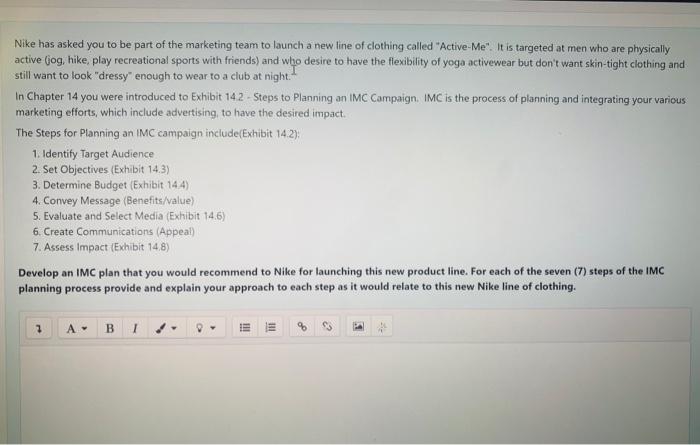 It's a marketing Nike has asked you to be part of