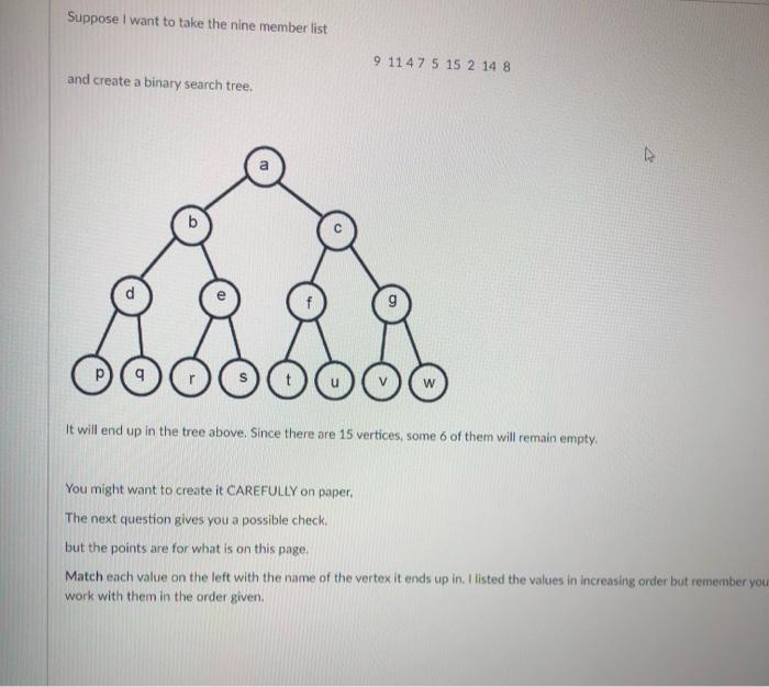 Suppose I want to take the nine member list 9 11