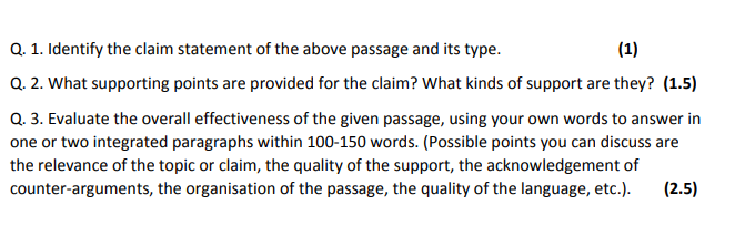 This is an ENG105 COURSE UNIVERSITY Question 1 -