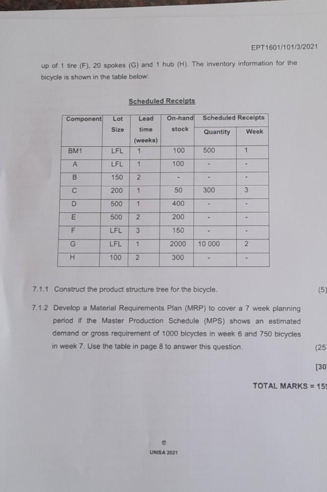 SEMESTER ONE & TWO ASSIGNMENT 2 QUESTION 1 1.1