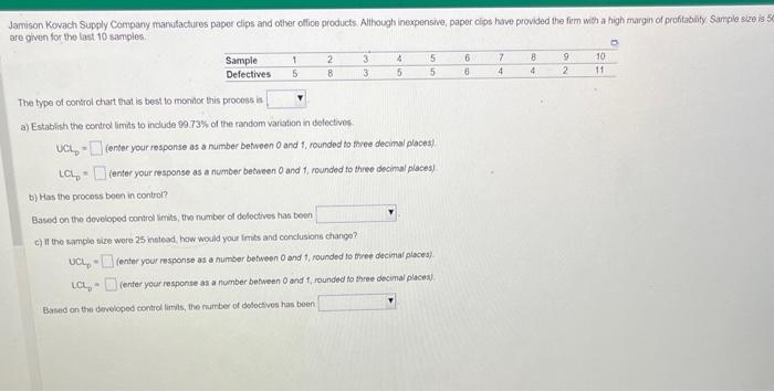 The type of control chart that is best to monilor