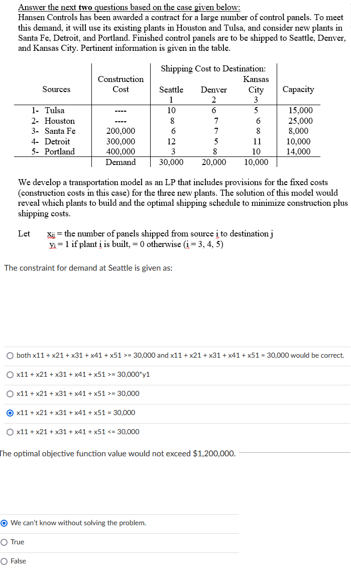 Answer the next two questions based on the case