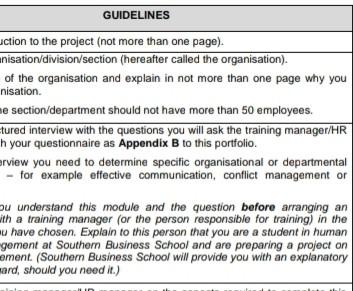 the subject is training management # GUIDELINES