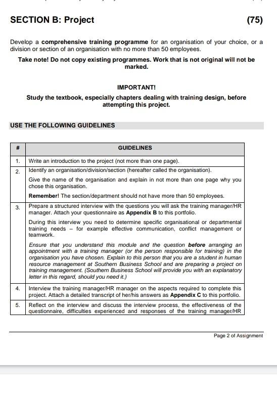 the subject is training management # GUIDELINES