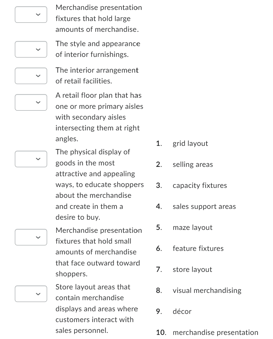 I need some help with this practice matching