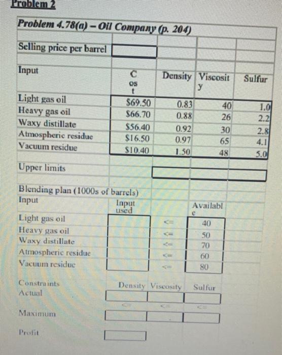 To find the profit 78. An oil company produces