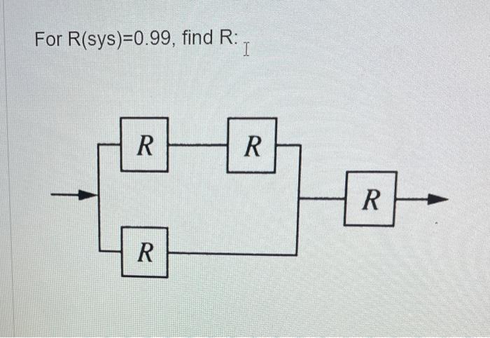 right answer will get a thumbs up For R( sys