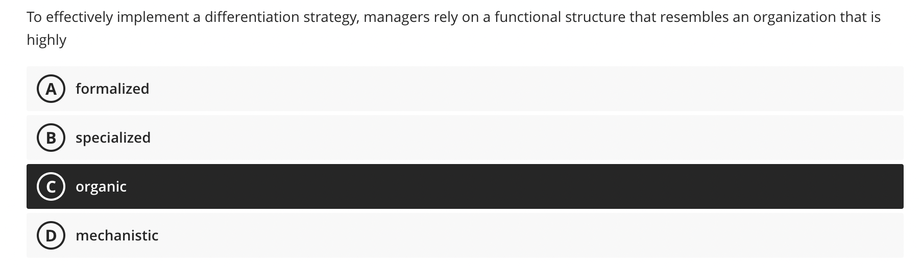 To effectively implement a differentiation