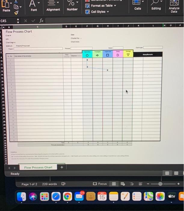 work measurement and ergonomics Construct a