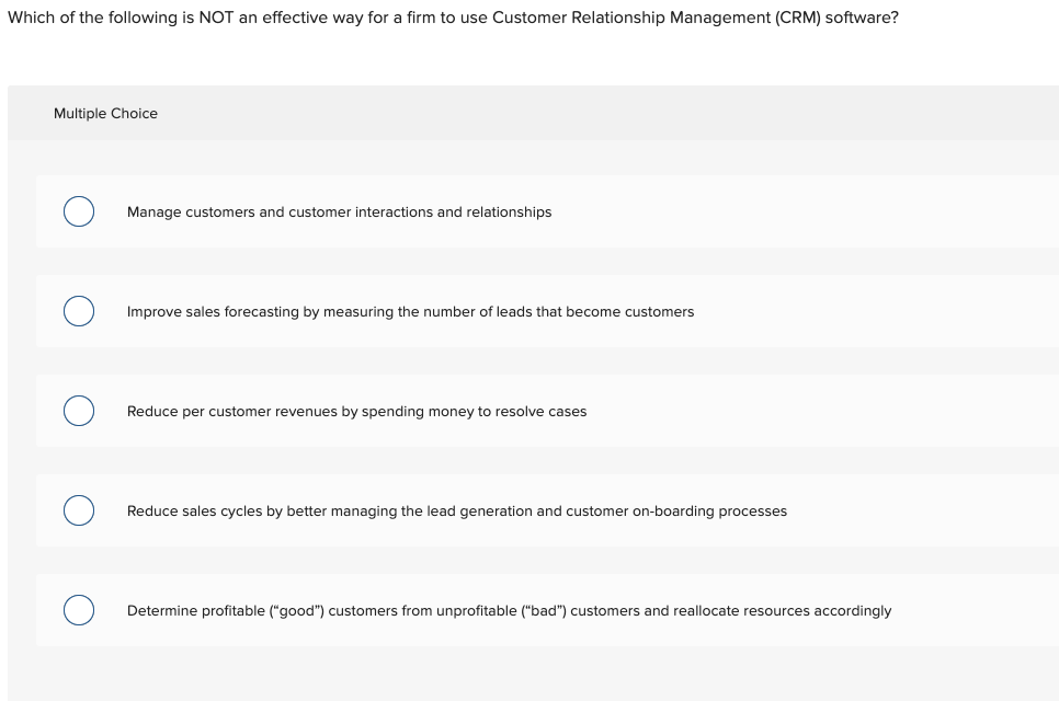 The example Salesforce case study in class was