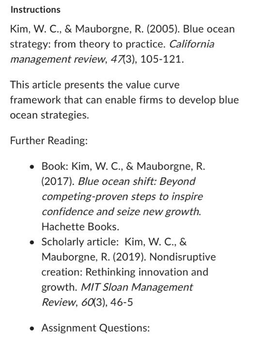 Select a coffee shop and do the assignment