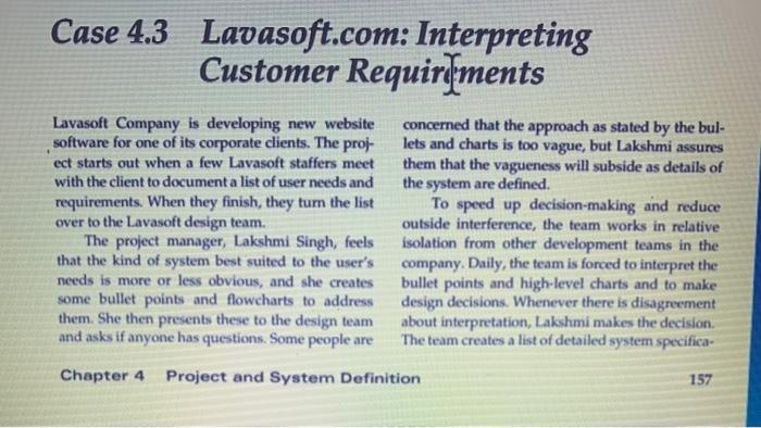 Managing Construction Operations Case 4.3