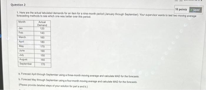 foreceting methode 10 seb which one was better