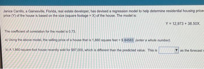 Janice Carrillo, a Gainesville, Florida, real