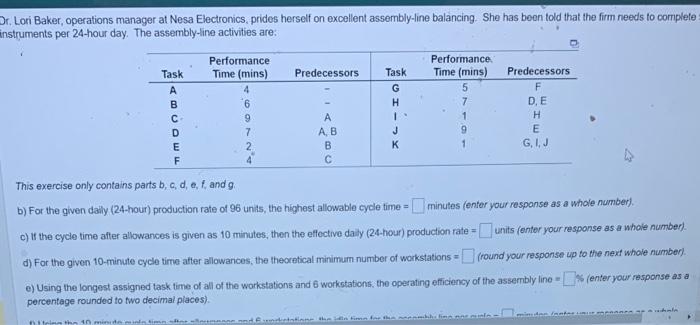 help please!! r. Lori Baker, operations manager