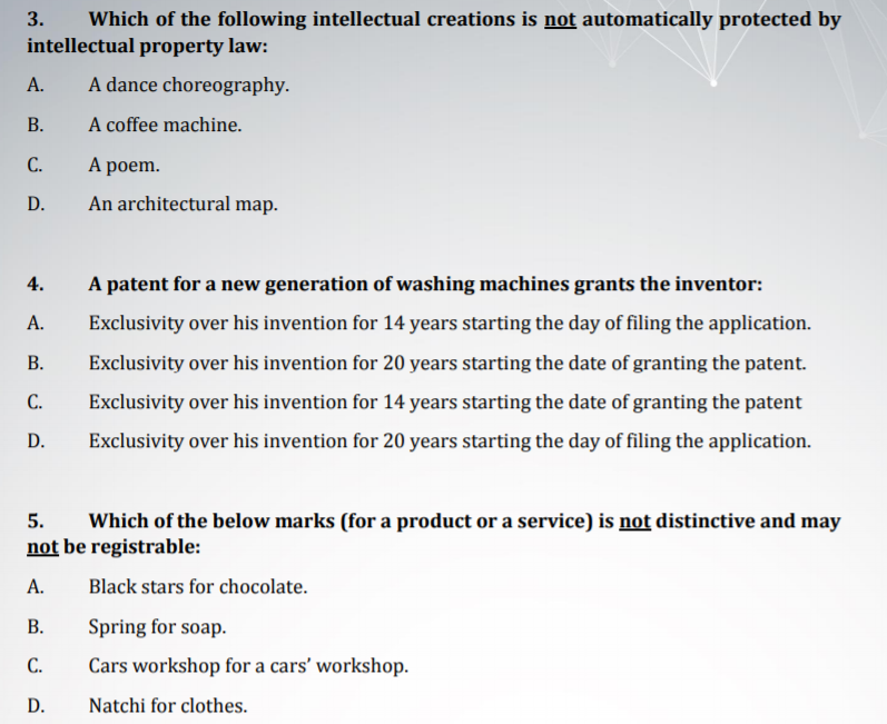 please quick answer Part II: (4 marks each; 20