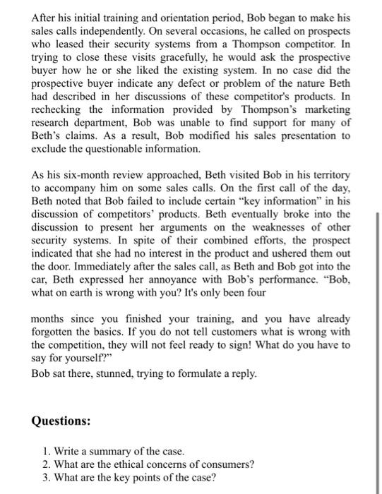 Thompson Security Systems Bob Anderson has been