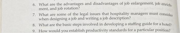 6. What are the advantages and disadvantages of