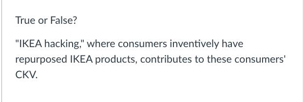 CKV: Customer knowledge Value True or False?