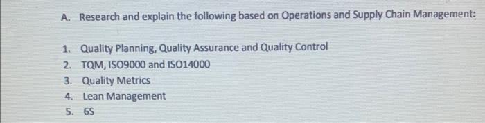 2 paragraph for each point please A. Research and