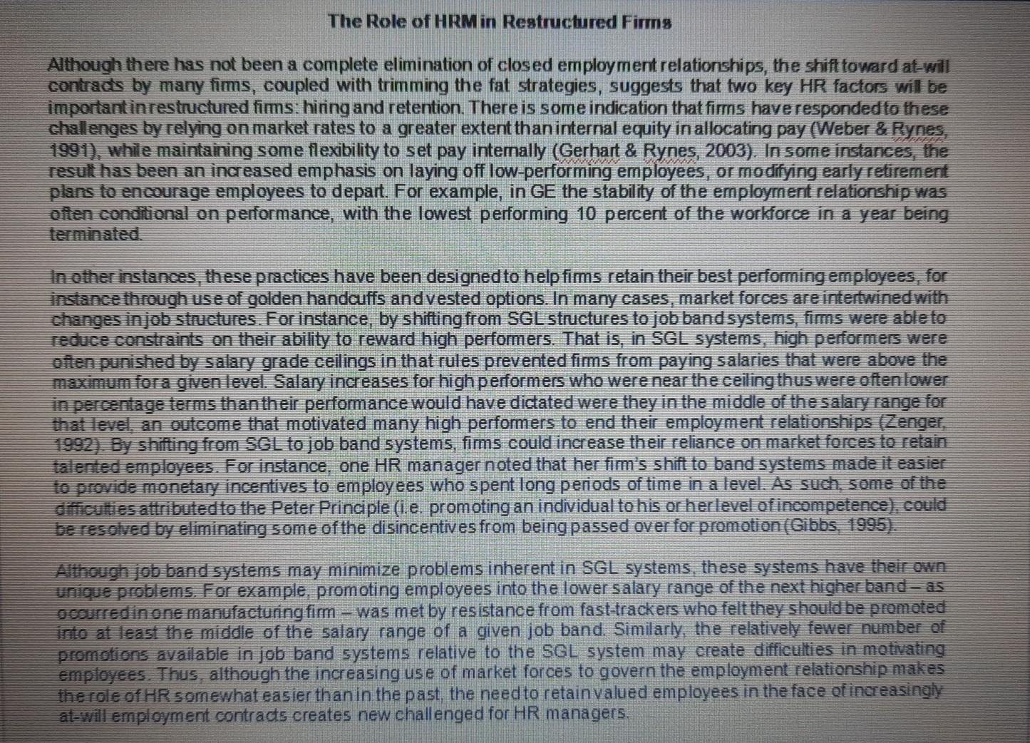 Subject: Human Resource Management(HRM) Case