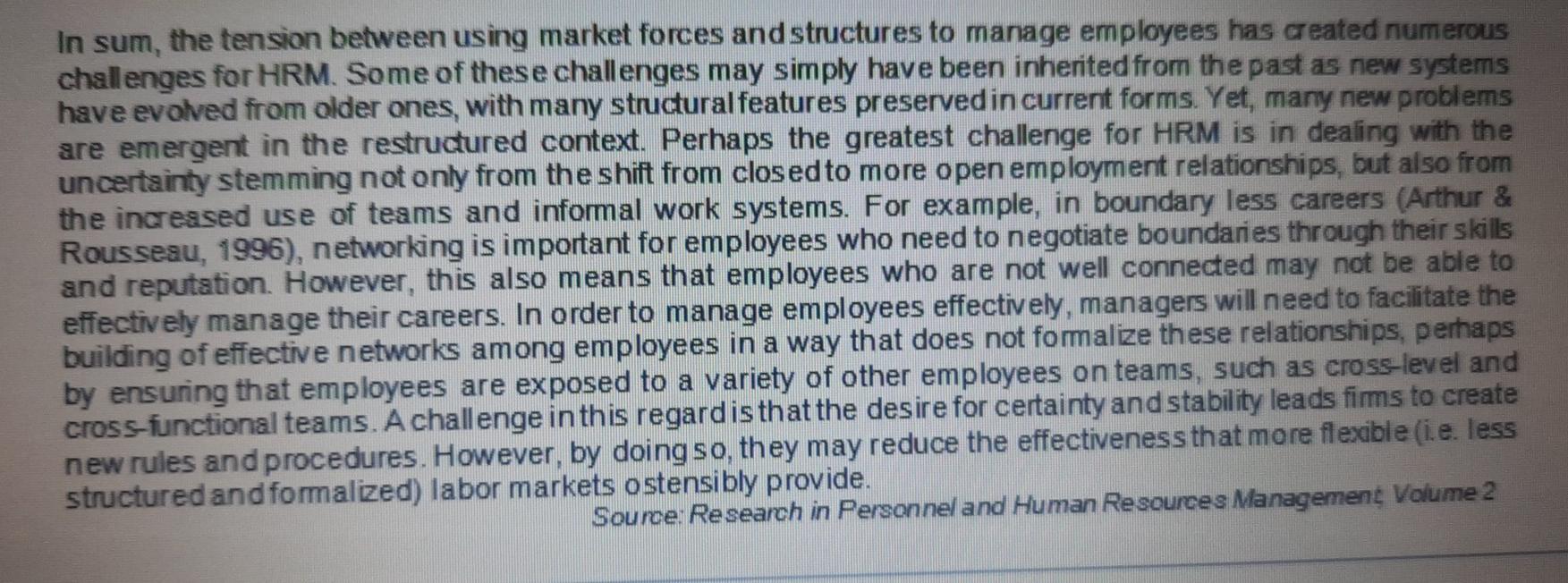 Subject: Human Resource Management(HRM) Case
