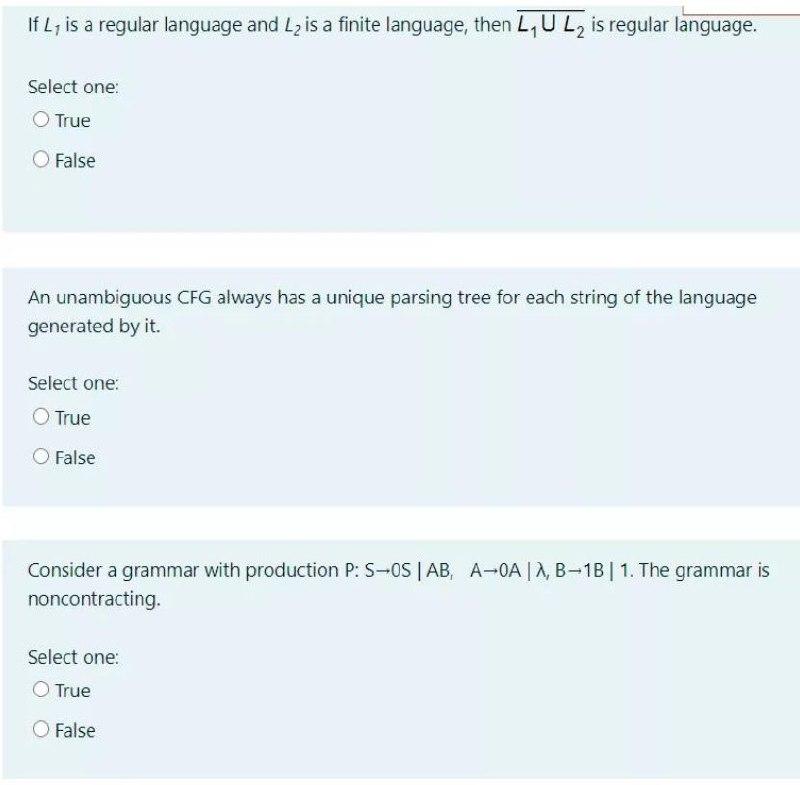 If L1 is a regular language and L2 is a finite