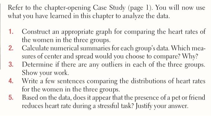 case study Do Pets or Friends Help Reduce Stress?