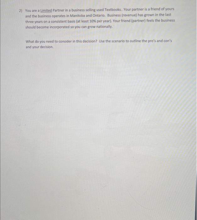 Part 1-Multiple Choice (5 questions: each