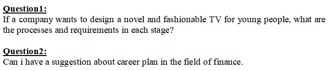 Hello, please help me out with those questions.