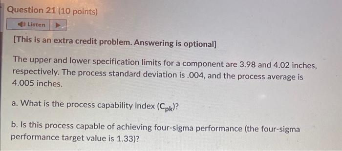 [This is an extra credit problem. Answering is