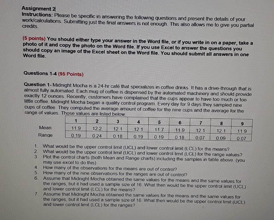 please show clear specific work Assignment 2
